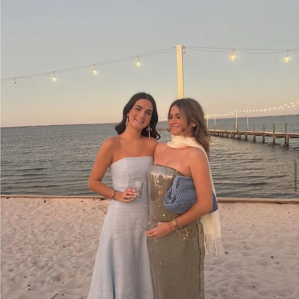 STAUD Shimmering Silver maxi dress - Picture 5 of 9